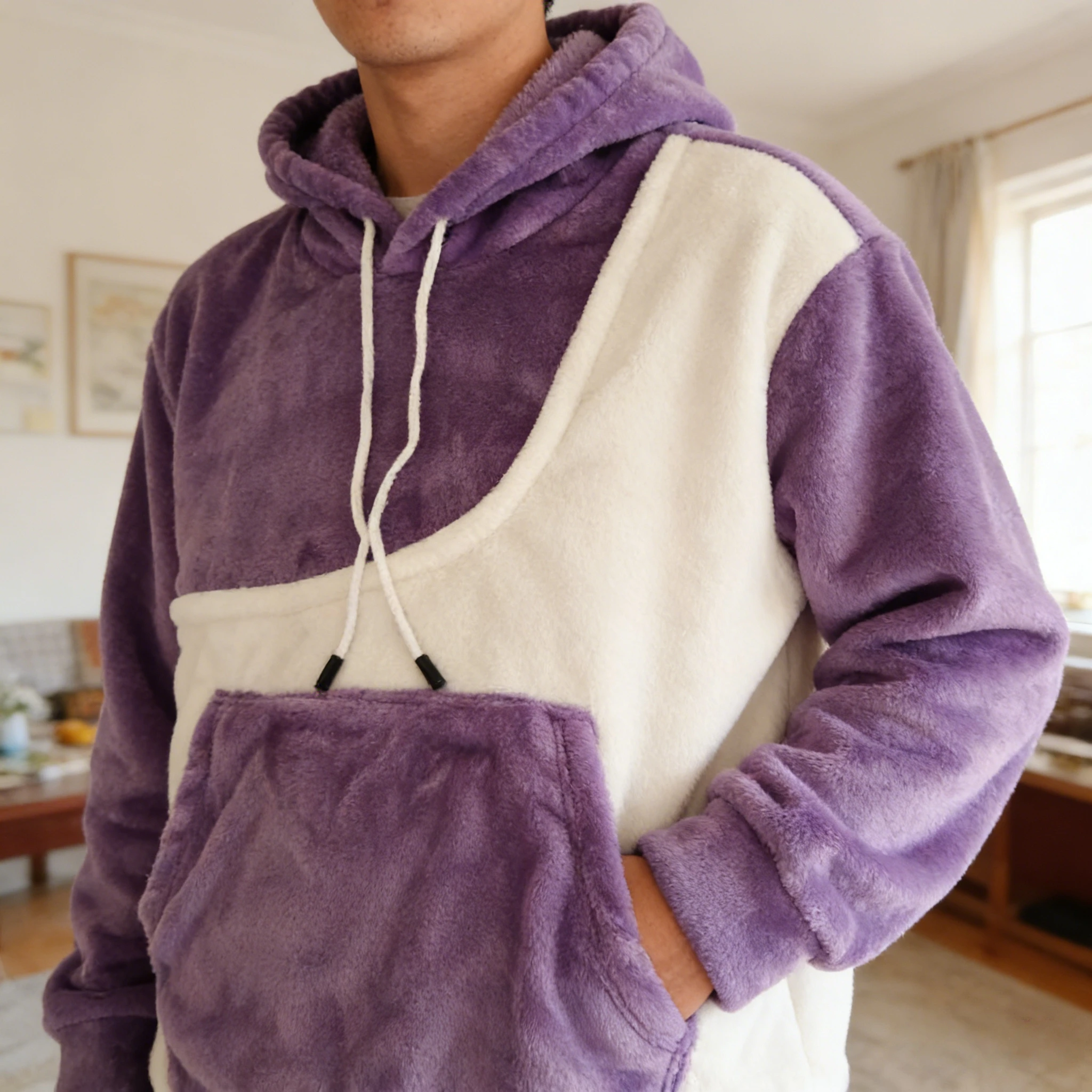 Soft Fleece Pet Carrier Sling (2025) - Hoodie Style with Safety Pocket