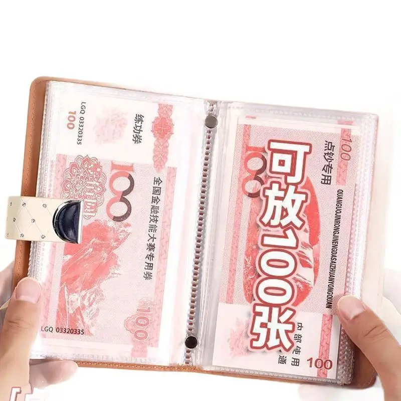 Family financial management to save money and save money book Mantianxing A6 loose-leaf PU notebook password book cash budget bo
