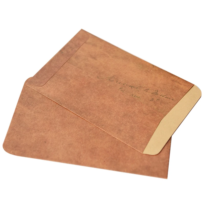 100Pcs/Lot Vintage Kraft Paper Stamp Series Envelopes Antique Kraft Gift Envelope 16X11cm Wholesale