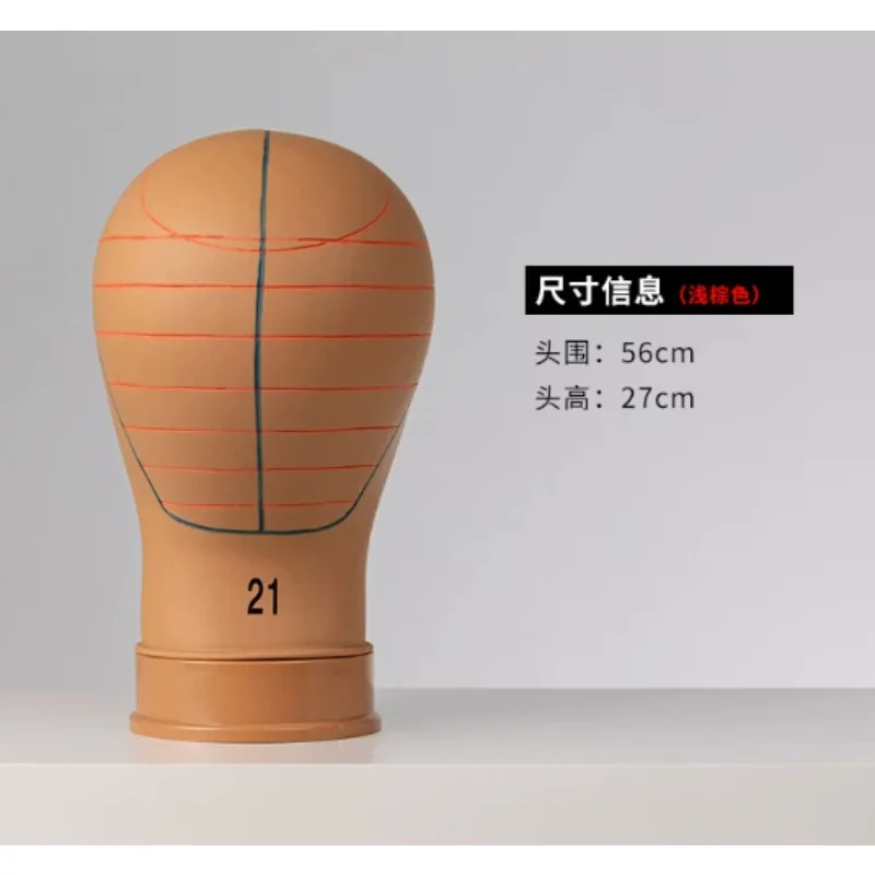 For PVC Mannequin Head Cork Canvas Mannequin Wig Making Display