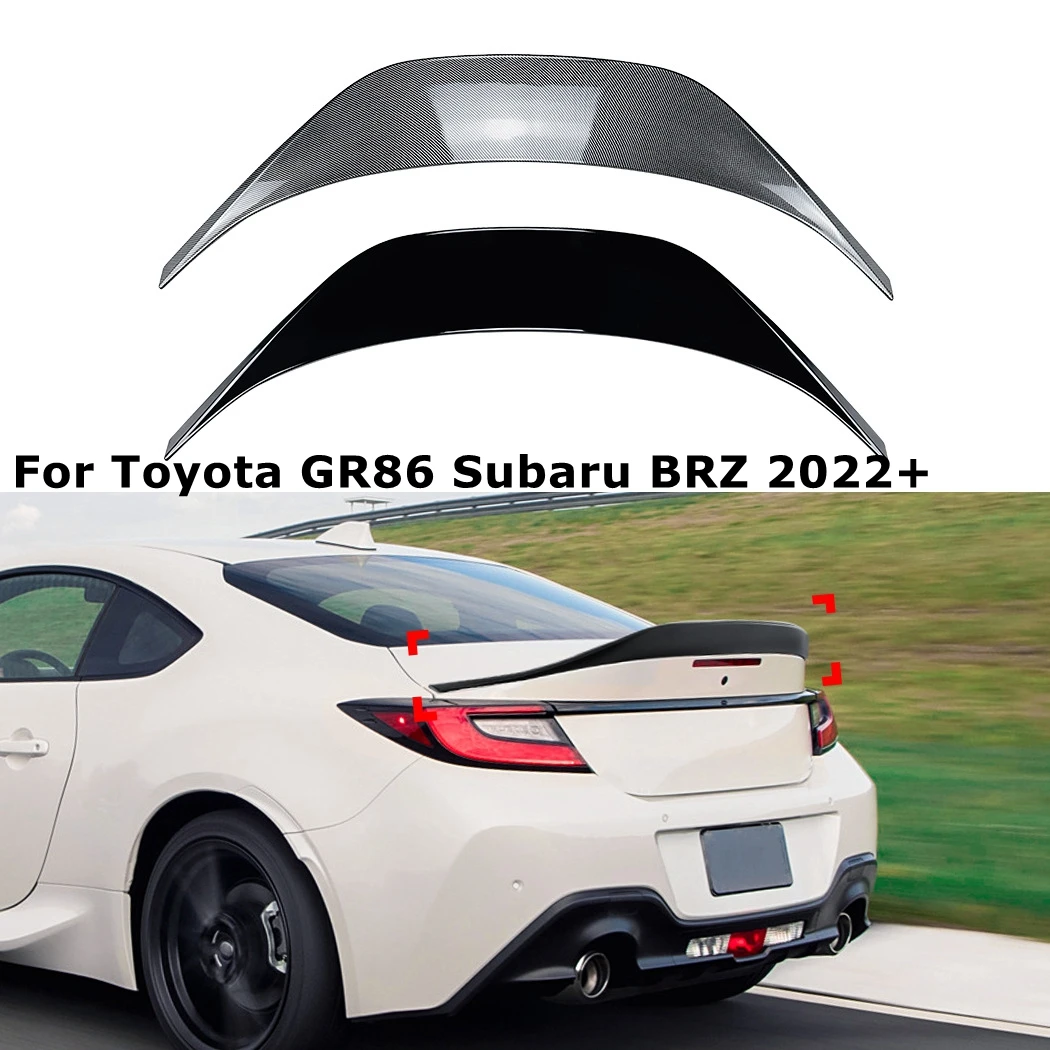 For TOYOTA ZA86 GR86 Subaru BRZ Spoiler Rear Trunk Wing High Quality ABS By Glossy Black Carbon Fiber 2022+