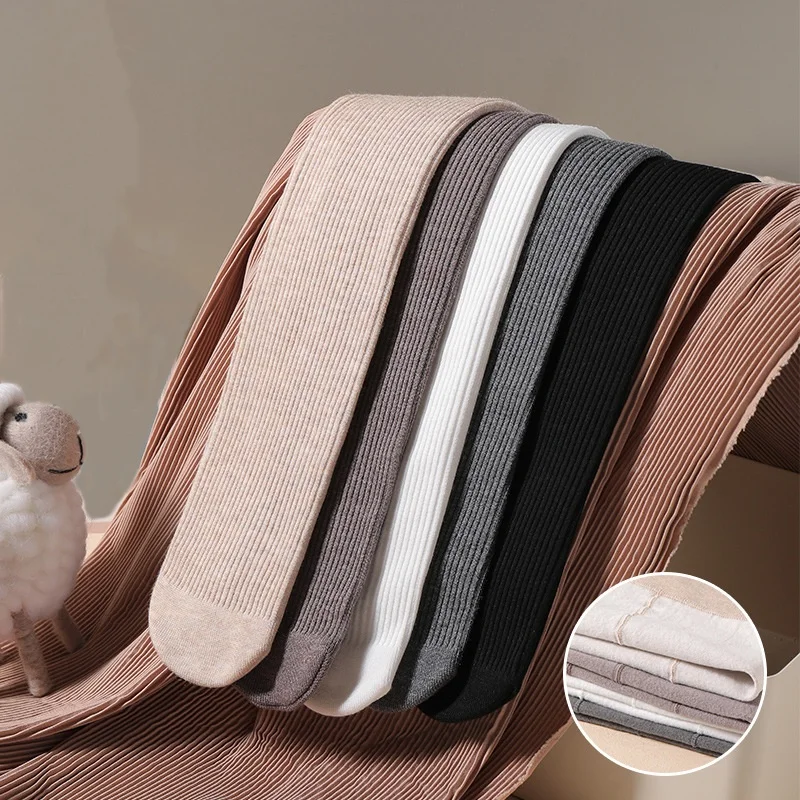 الأطفال الجوارب للفتيات الشتاء سميكة الدافئة الاطفال الفتيات جوارب طويلة في الهواء الطلق طماق الدفء أفخم الطفل الرقص ضيق ل 2-10T