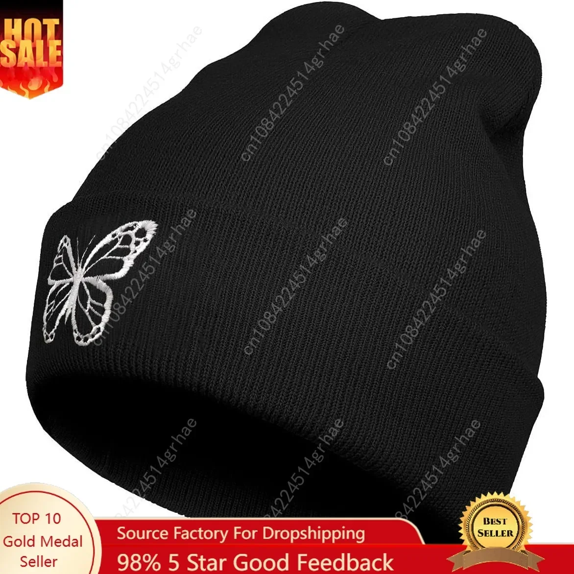 

Cool Skeleton Casual Beanies Hat for Men Women Hip Hop Classic Embroidered Winter Knitted Cap