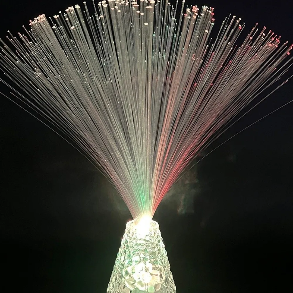 Creative Multicolor Fiber Optic Lamp Transparent base Color-Changing Atmosphere Lamp Starry Sky LED Luminous Night Light