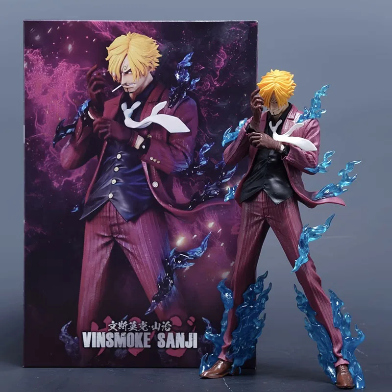 

24cm One Piece VinsmokeSanji Action Figures One Pieces Sanji Figura Collection Model Ornament Anime GK Statue Peripheral Toys