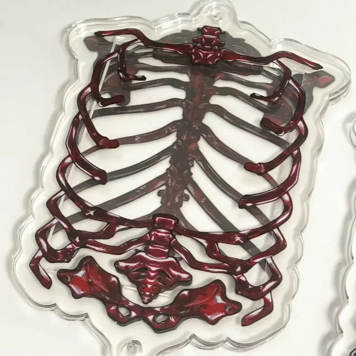 3 بوصة 5.5x8.5 سنتيمتر إطار صور صغير القوطية بطاقة Gumei إطار عرض أكريليك هيكل جمجمة إطار صور يمكن أن يستوعب حجم الصورة #4