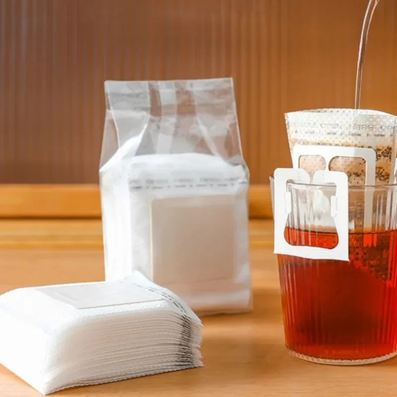 50Pcs of Coffee Utensils Ear-hanging  Filter Bags Hand-brewed Coffee Powder Food-grade Filter Bags Ear-hanging Coffee Bags