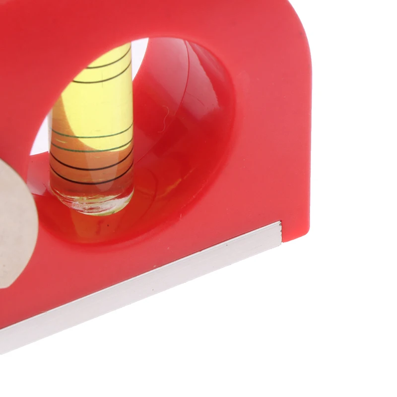 Pocket Spirit Level Bubble 2 Bubble Spirit Leveler With Magnet Base Horizontal Ruler Portable Level Ruler Magnetic ABS Shell