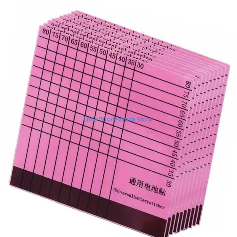 10 Blatt selbstklebende Batterieabdeckungen, hochwertige Kunststoff-Batterieaufkleber, einfach anzubringen und zu entfernen für – Detail 5