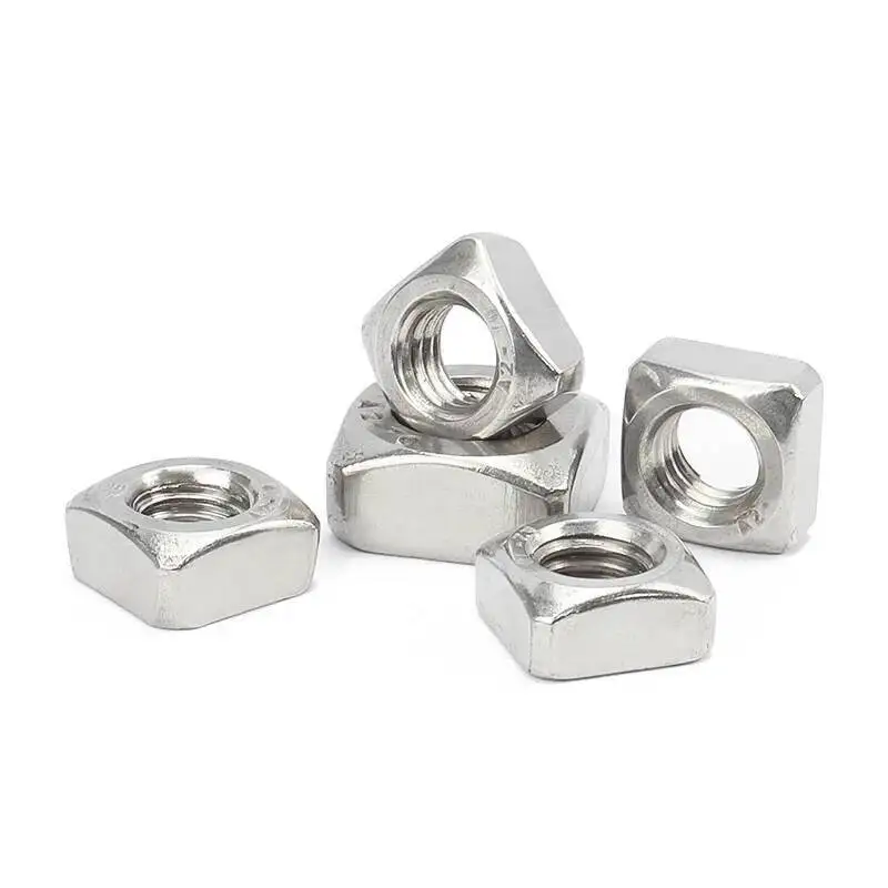 304 A2 Stainless Steel M3 M4 M5 M6 M8 M10 M12 Square Nuts Din557