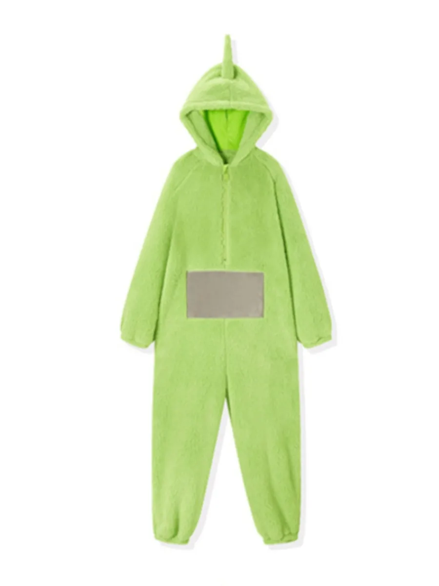 Kombinezony dla dorosłych i dzieci, miękkie piżamy z długim rękawem, kostiumy Dipsy, Tinky Winky, Po, Lala, odzież domowa, damska, unisex, odzież domowa — 2