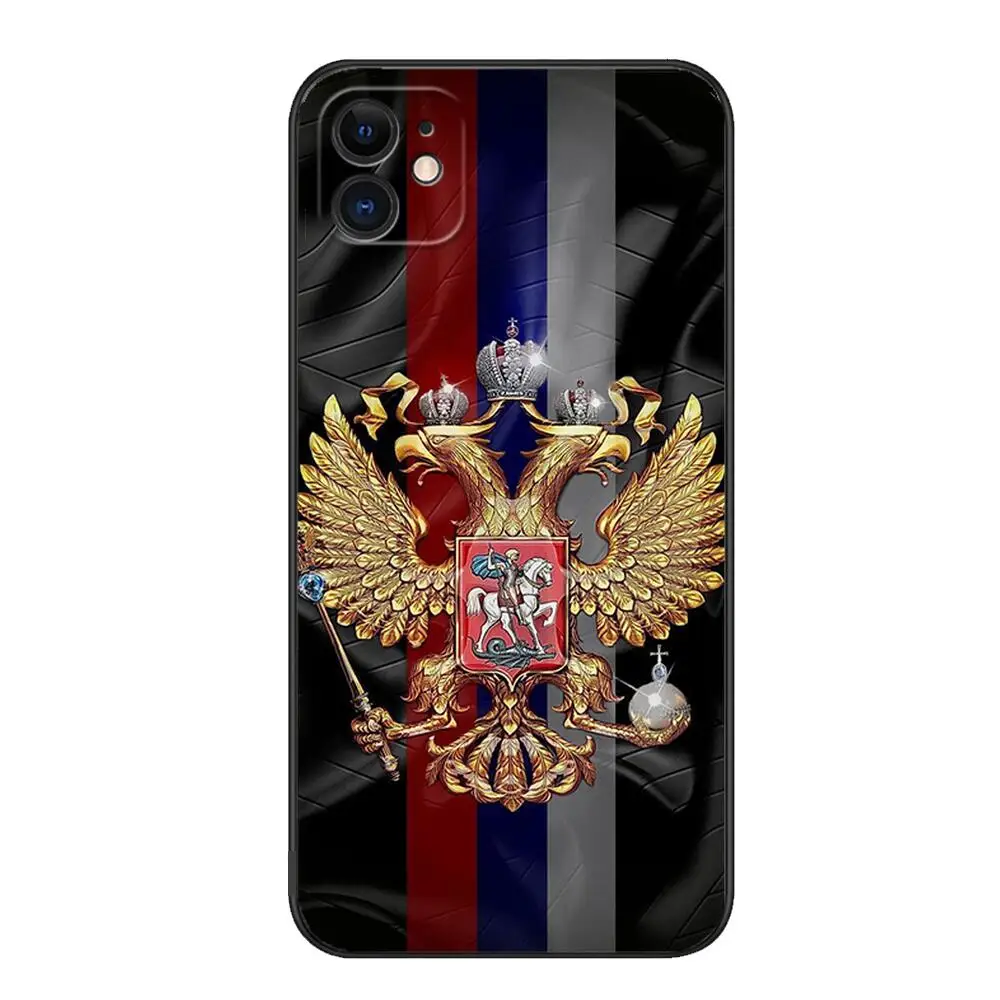 Flag of Russia game Soft phone Case For IPhone 14 13 12 11 Pro Max Mini SE XR X XS  Max 8Plus 7plus 6 6S New TPU phone Case