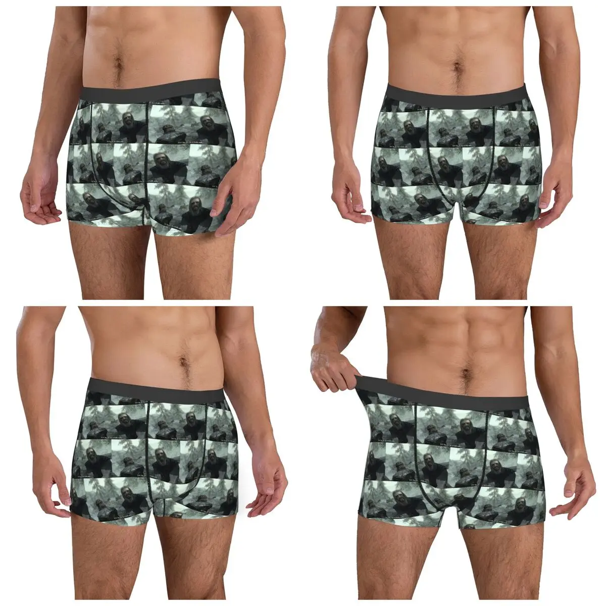 Boxer Underpants Shorts Hey You Youre Finally Awake Skyrim Meme Panties Men's Comfortable Underwear for Homme Man Boyfriend Gift