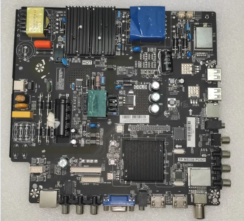 TP.MS338.PC821 universal HD TV motherboard WiFi dual core cache 512M + 4G memory adjustable language menu with remote control