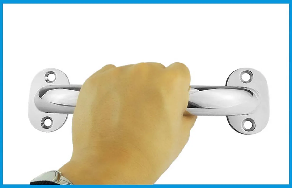 200mm Uchwyt ze stali nierdzewnej klasy morskiej 304 Uchwyt do drzwi Uchwyt do poręczy Uchwyt do łodzi Łódź Jacht Łazienka morska