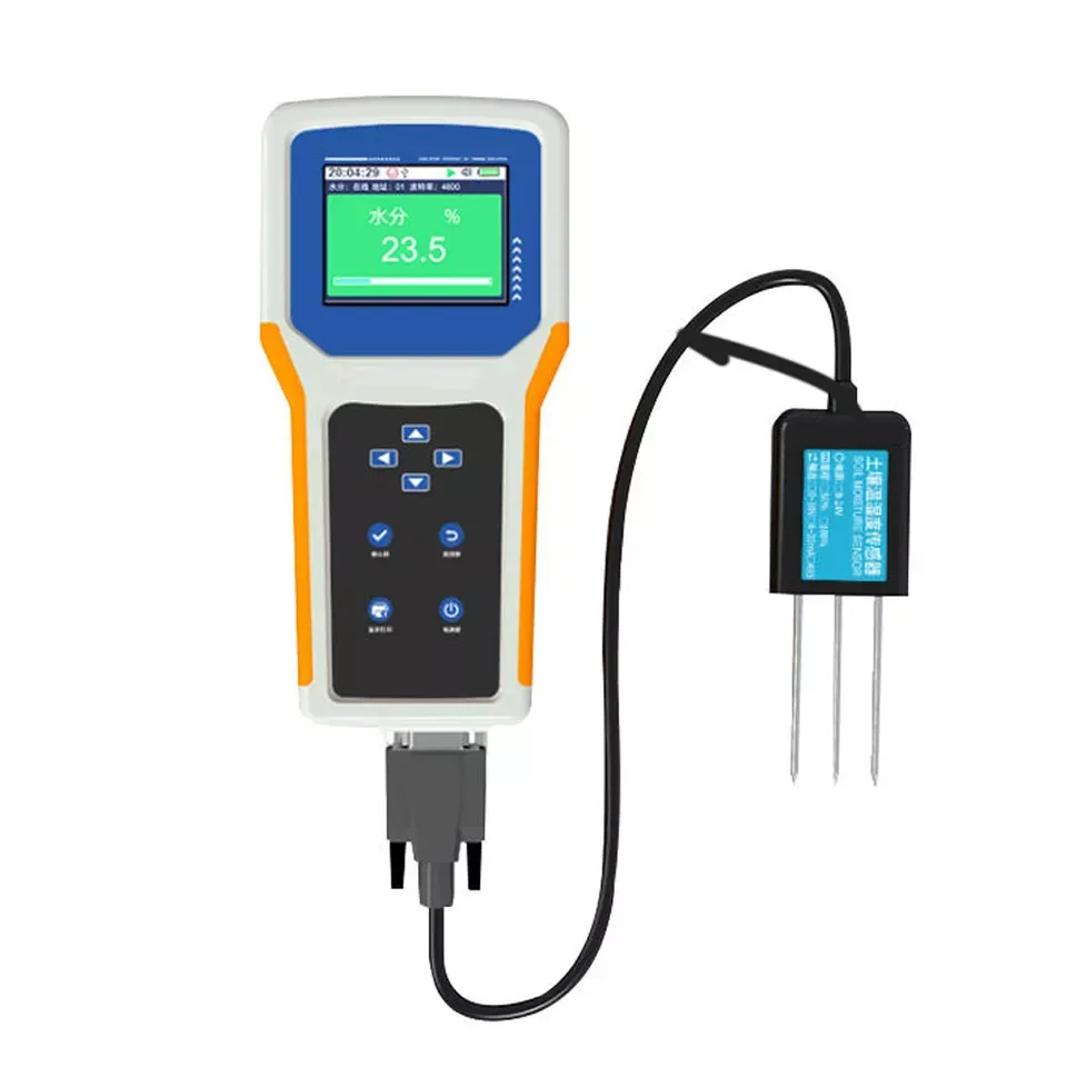 Portable Handheld with LCD display 7 in 1 Soil Tester with PH NPK Moisture Temperature Function  Five Pins Sensor Tester Kit