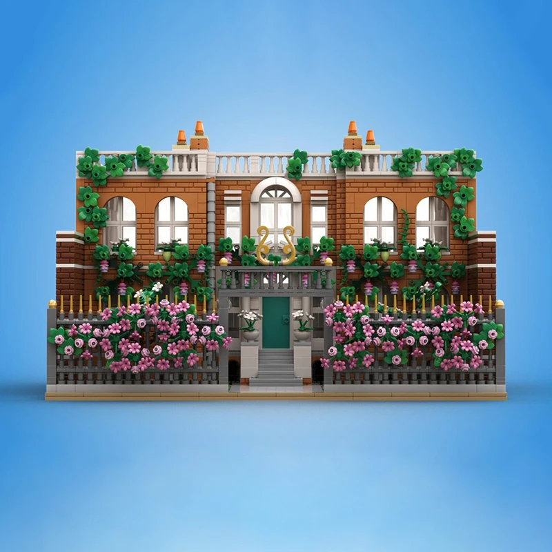 Moc اللبنات منزل بريدجيرتون التكنولوجيا وحدات الطوب نموذج هدايا عيد الميلاد اللعب DIY مجموعات الجمعية