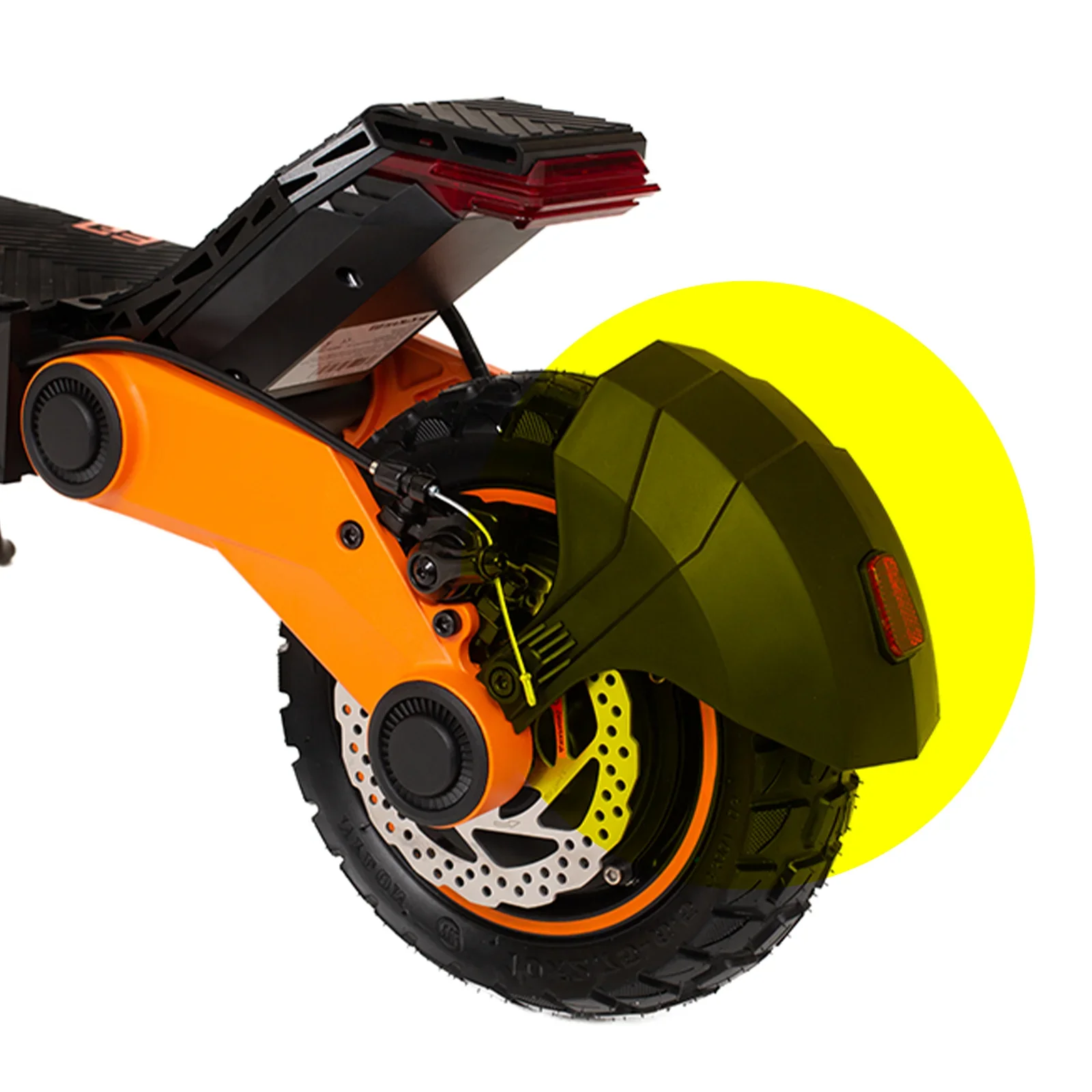Rear Fender for Kukirin G3 G4 Electric Scooter Mudguard Splash Guard 10.5 inch Tubeless Tire Compatible ABS Plate