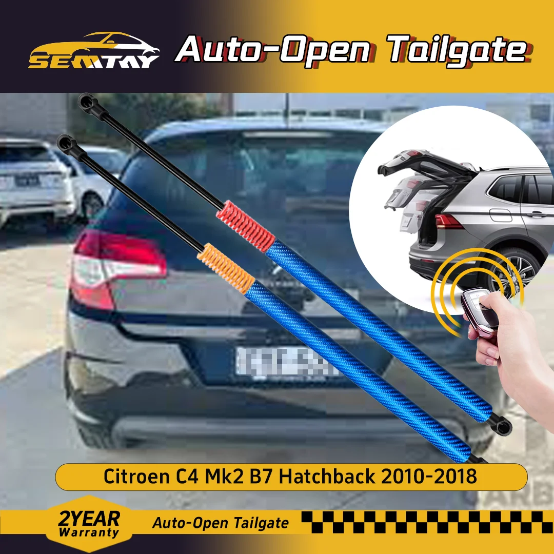 Automatic Lifting Trunk Struts with Spring for Hatchback Citroen C4 Mk2 B7 2010-2018 Rear Tailgate Boot Lift Supports