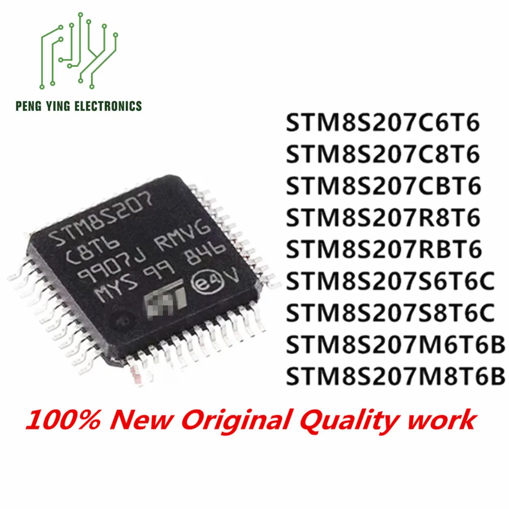 100%New10PCS New ChipS STM8S207C8T6 C6T6 CBT6 R8T6 RBT6 S8T6 S6T6 M8T6B microcontroller chip