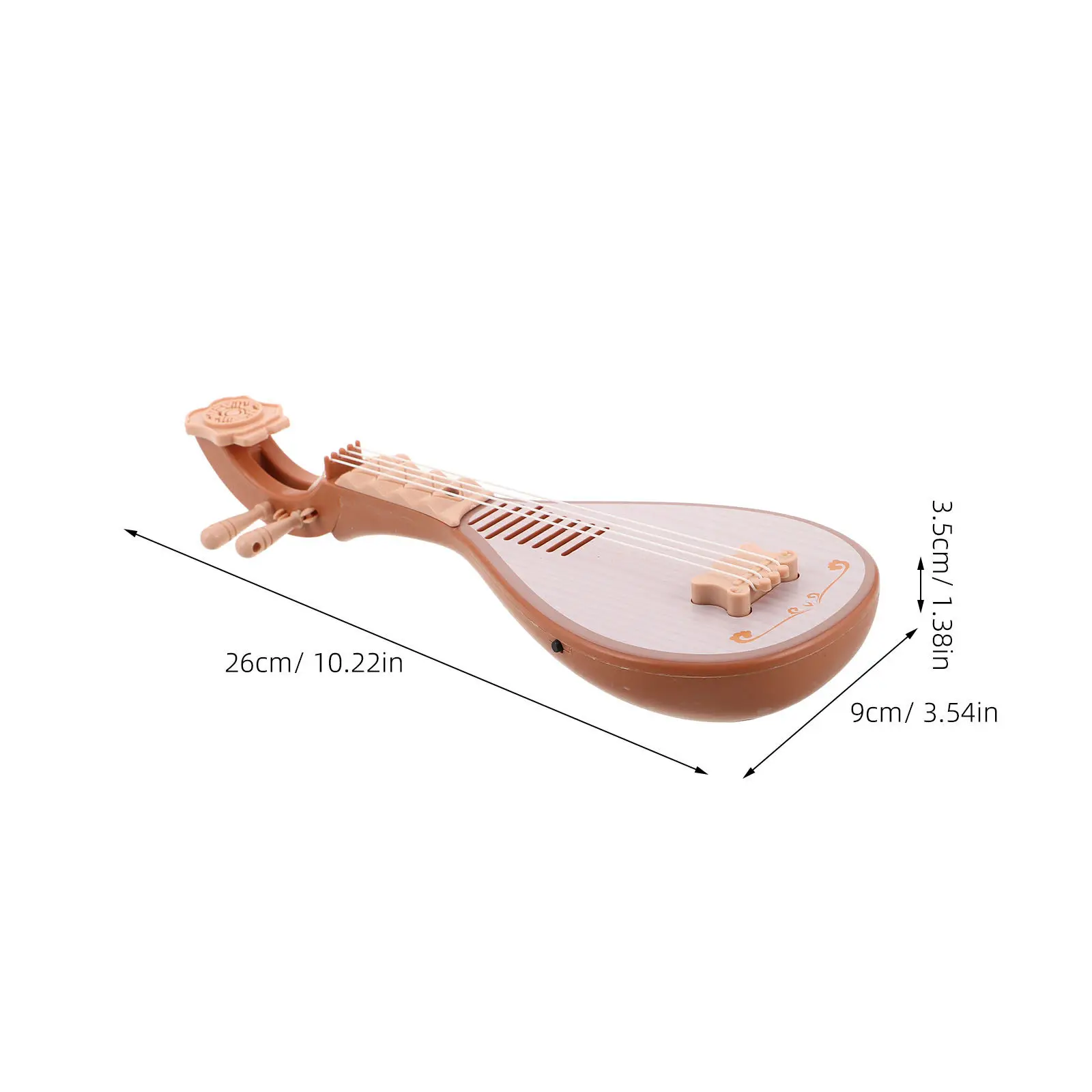 Chinese Pipa Simulation Instrument Playable Musical Prop for Stage Education Creative Play Cultural Music Exploration
