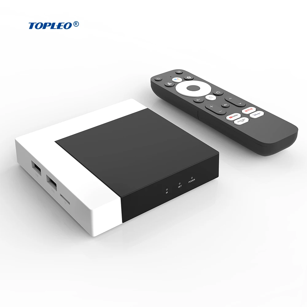 

Topleo Amlogic S905Y4 tv box Kd Player 2.4g 5g WIFI set top box android 11 mecool km7 plus smart tv box