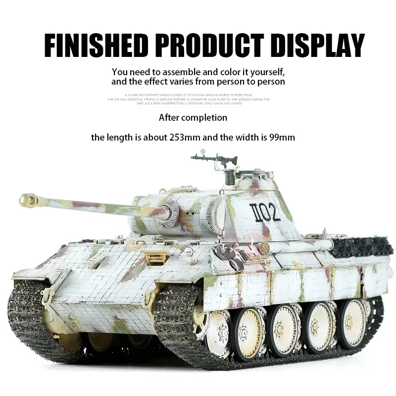 MENG Assembly Model Kit GERMAN MEDIUM TANK Sd.Kfz.171 PANCHER Ausf A EARLY 1/35 TS-046