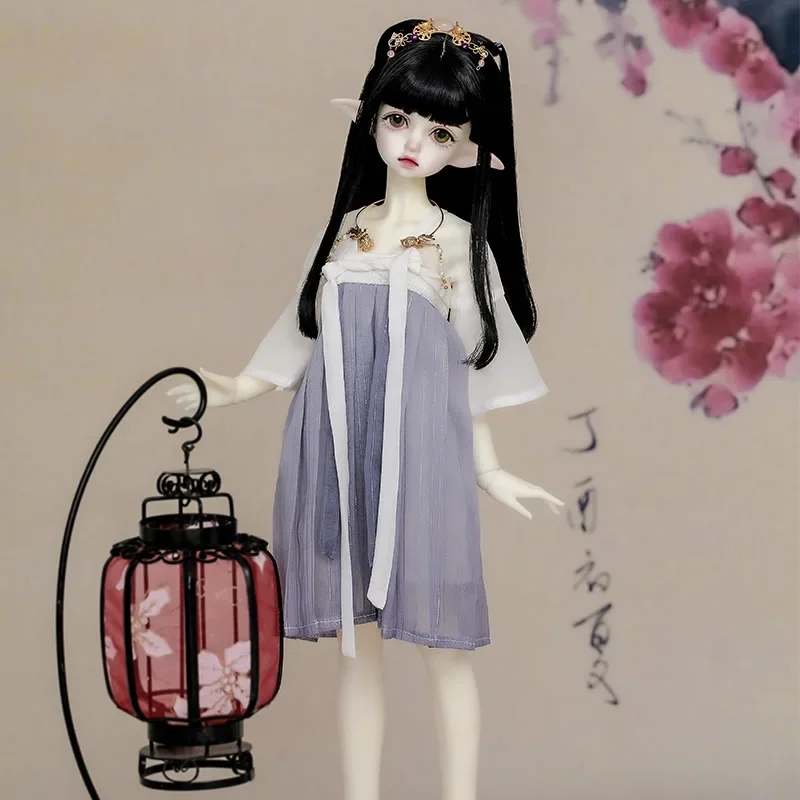 Shuga Fairy 1/4 DIM Flowne BJD دمى وصلات متحركة مجموعة كاملة من عناصر المكياج الاحترافية الدمى للهدايا