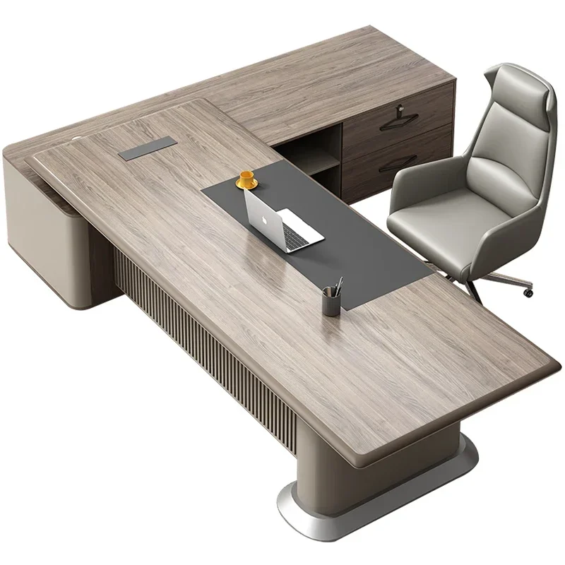 Long - lasting Stylish and modern general manager desk and chair combination Superior