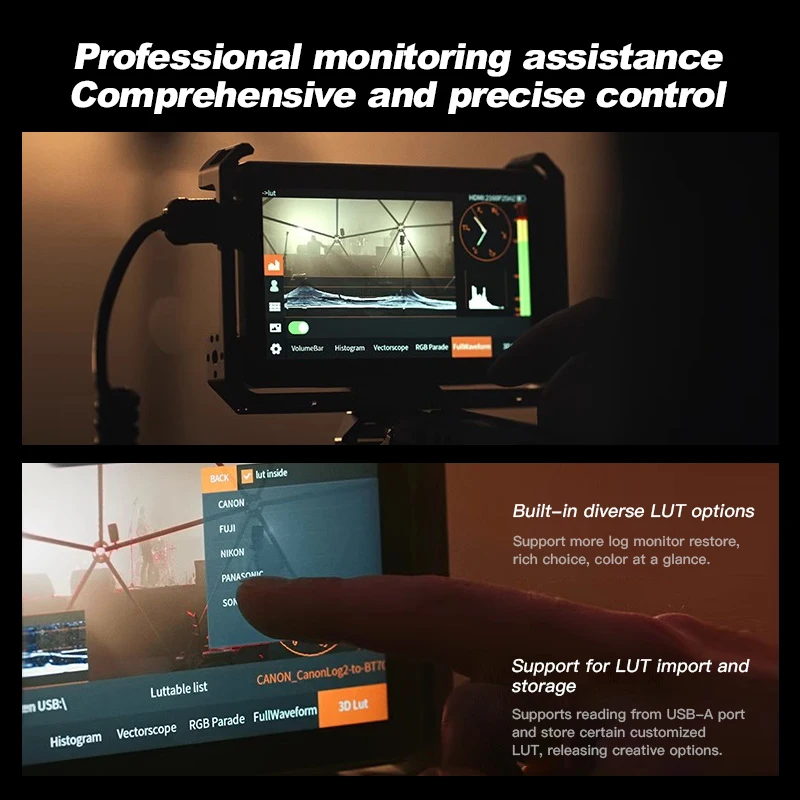 Viltrox DC-X3 DC-X2 4K Monitor Touch Screen Touch Screen Profissional 1080P Photographic HD FHD Portable Camera Monitor