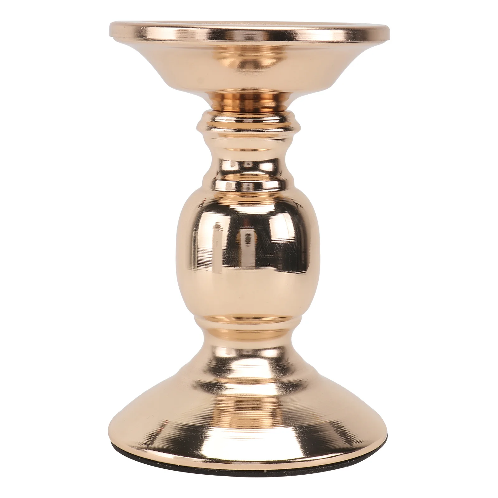 

1Pcs Holder American Style Premium Iron Metal Decorative Candlestick for Home Wedding Party Tabletop Decoration Golden