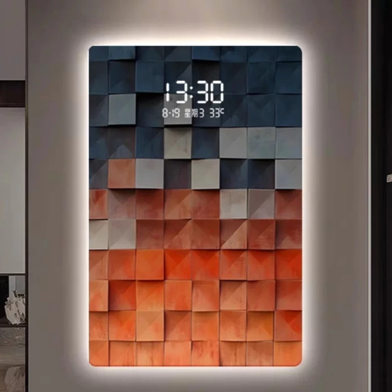 Large Living Room Wall Clocks Luxury Aesthetic Led Electronic Wall Clocks Interior Modern Orologio Da Parete Room Decorations