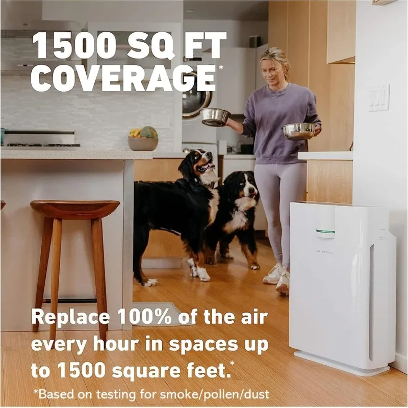 HATHASPACE Smart Air Purifiers - True HEPA Air Purifier, Cleaner & Filter for Allergies, Smoke, Pets Eliminator of 99.9% of Dust