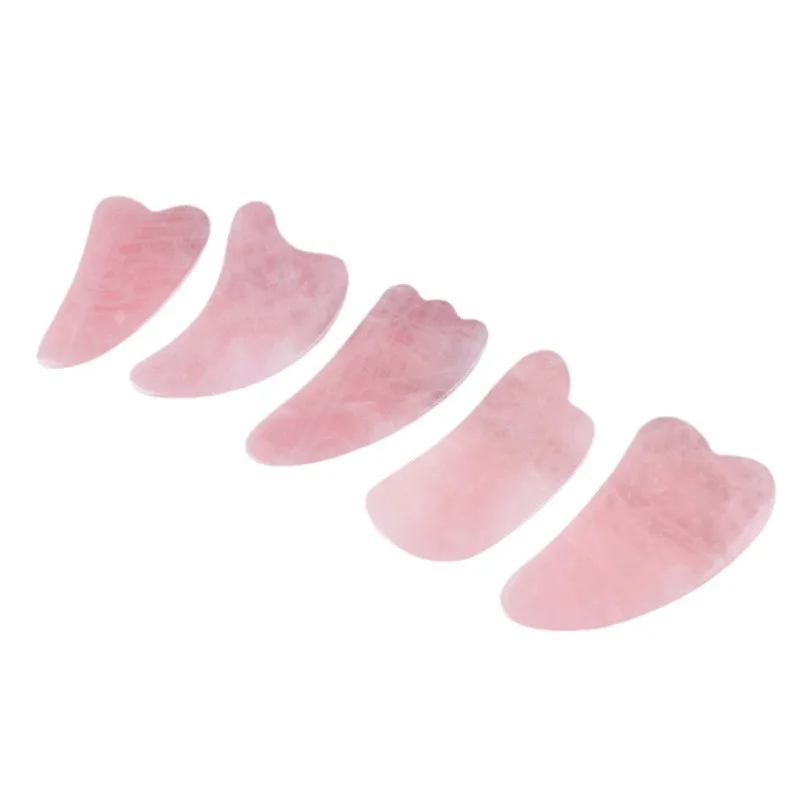 الطبيعية روز كوارتز غوا شا اليشم تجميل الوجه كشط أدوات مساج العناية بالبشرة الوجه غوا شا سبا العلاج الطبيعي غو تشي الأسطوانة #4