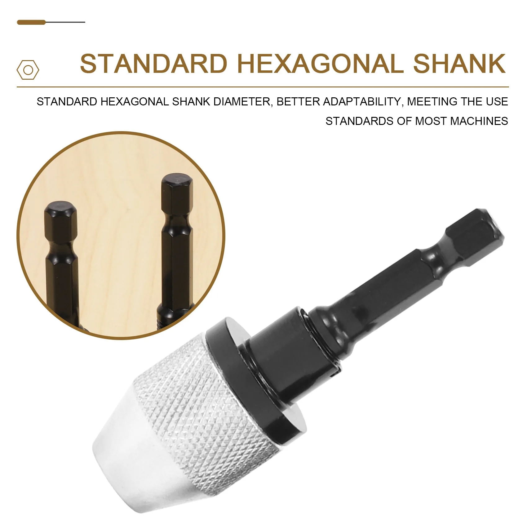 A27F-4PCS Drill Chuck Change Adapter, Keyless Chuck Conversion Tool Keyless Drill Chuck, Drill Adapter In 1/4 , 1/8 , 1/16