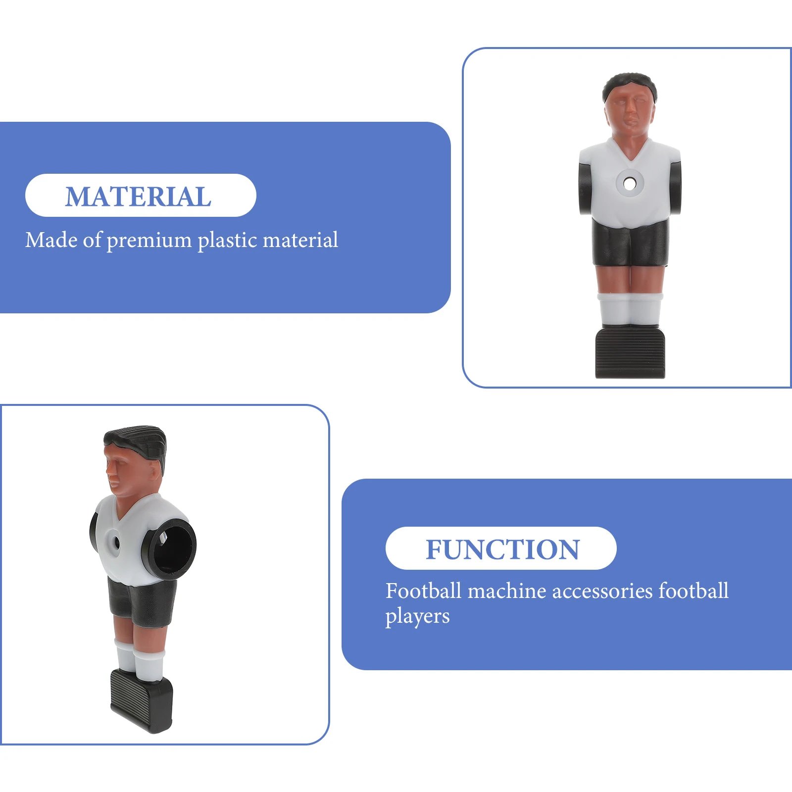 

9 Pcs Table Football Men Player Soccer Machine Replacement Parts Rod Foosball
