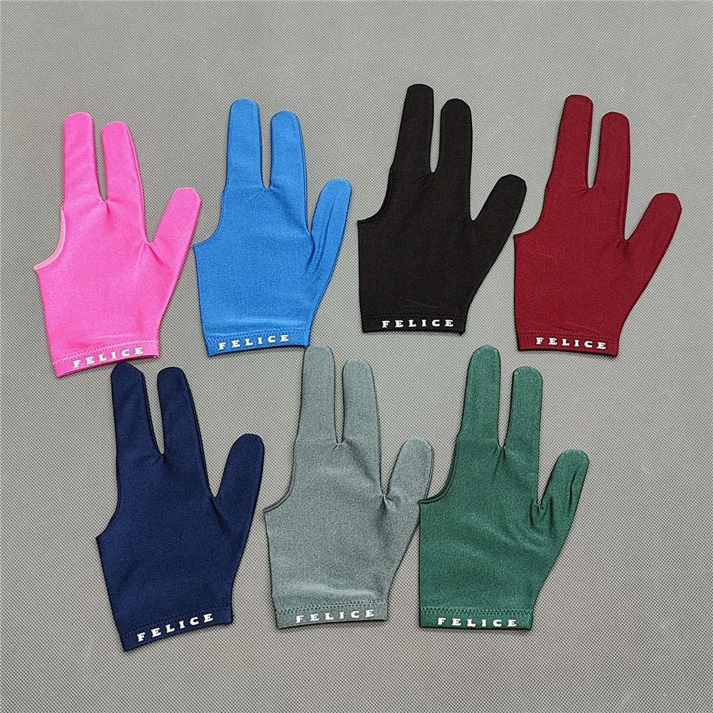 

Billiard Glove Left Hand Right Hand Medium Felice USA Pool Glove 3 Fingers Professional Carom Glove Billiard Accessories