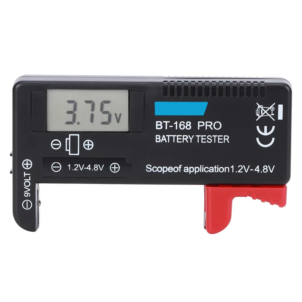 1.2V‑4.8V Battery Tester BT‑168PRO Digital LCD Battery Tester 1.2V‑4.8V Battery Checker for Small Batteries Button Cell