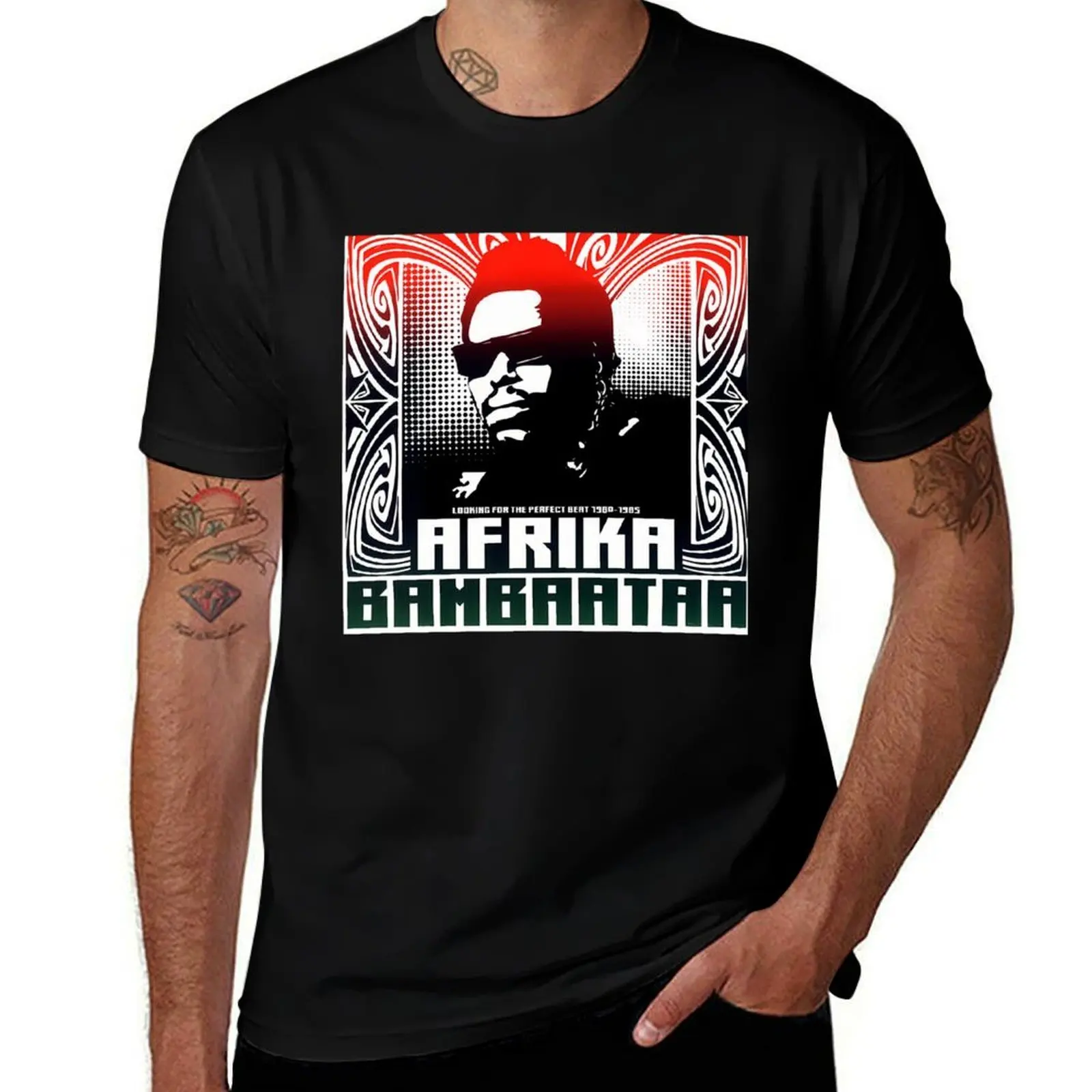 Afrika Bambaataa T-Shirt Lässiges, atmungsaktives Kurzarm-Oberteil T-Shirt