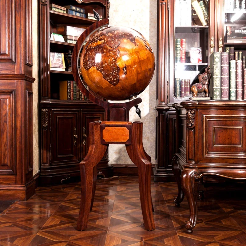 dimensional solid wood relief globe, school, , living room, , floor to ceiling decoration, home furnishings