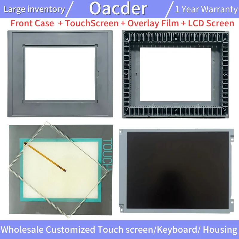 Touch Screen Panel Digitizer for MP277-10 6AV6 643-0CD01-1AX1 AMT98959 Protective Film Plastic Case Shell Cover LCD Display