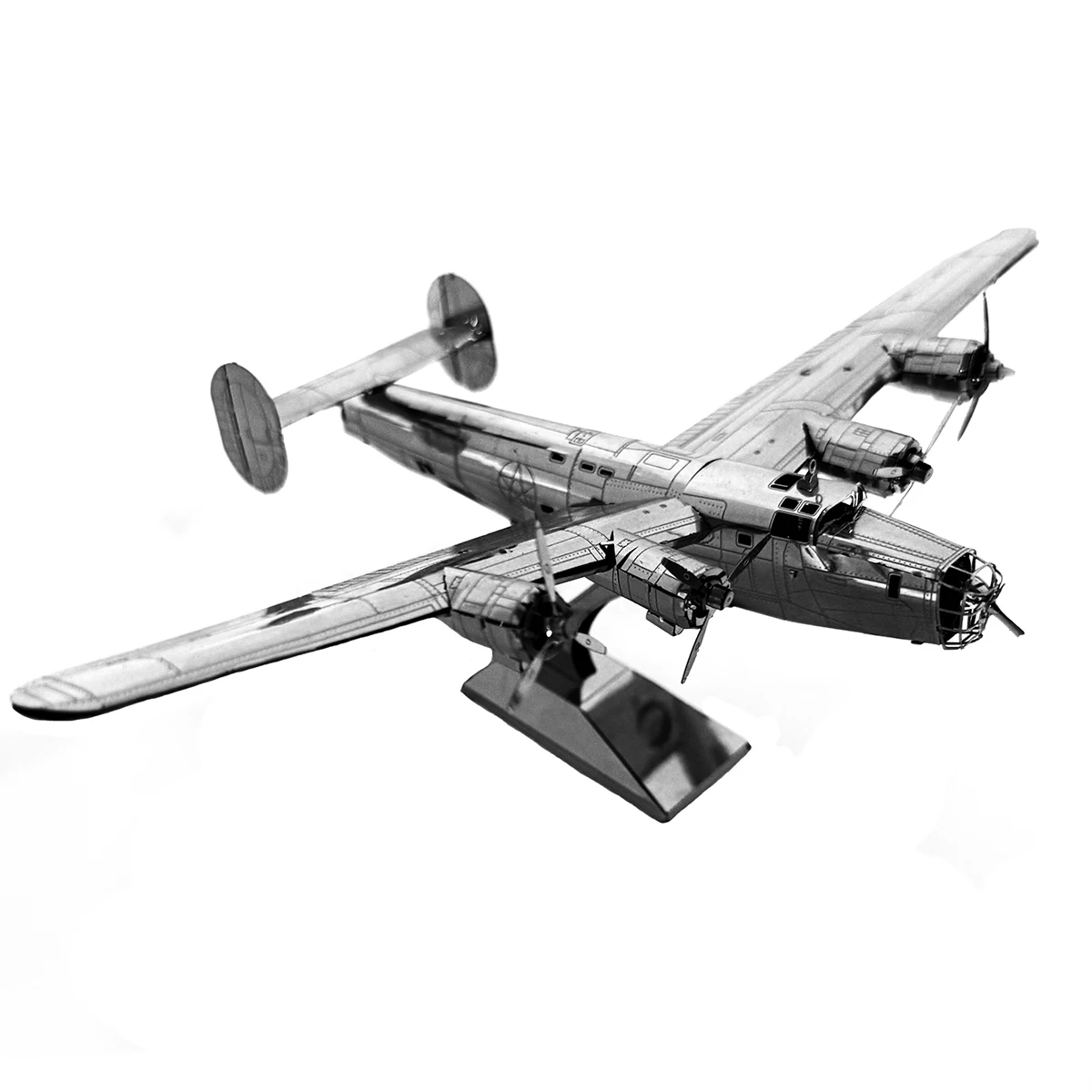 

B-24 3D Metal Puzzle model kits DIY Laser Cut Puzzles Jigsaw Toy For Children