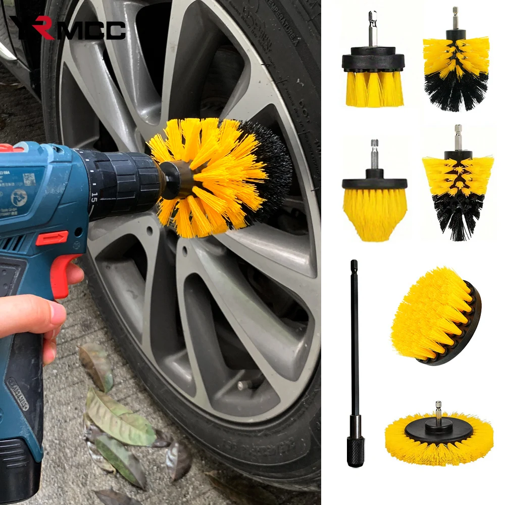 

Car Wash Electric Drill Cleaning Brush Attachment Brush Car Tires Clean Tool for Household Motorcycle Car Cleaning Accessories