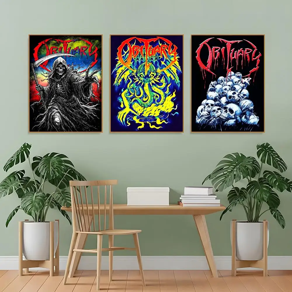 Obituarys Band Poster Poster Artistic Stylish Wall Art For Home Office Bathroom‌ Decor Living