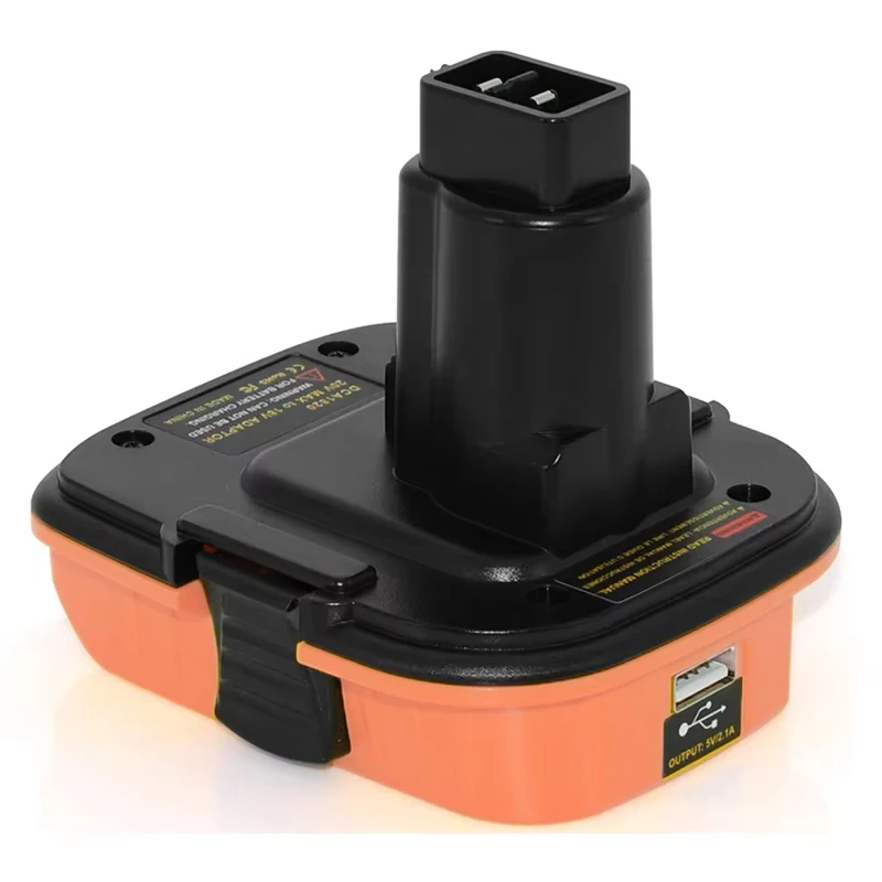 DCA1820 Battery Adapter for Dewalt 18V Tools Convert for Dewalt 20V Lithium Battery for DC9096 DE9098 DE9096 with USB