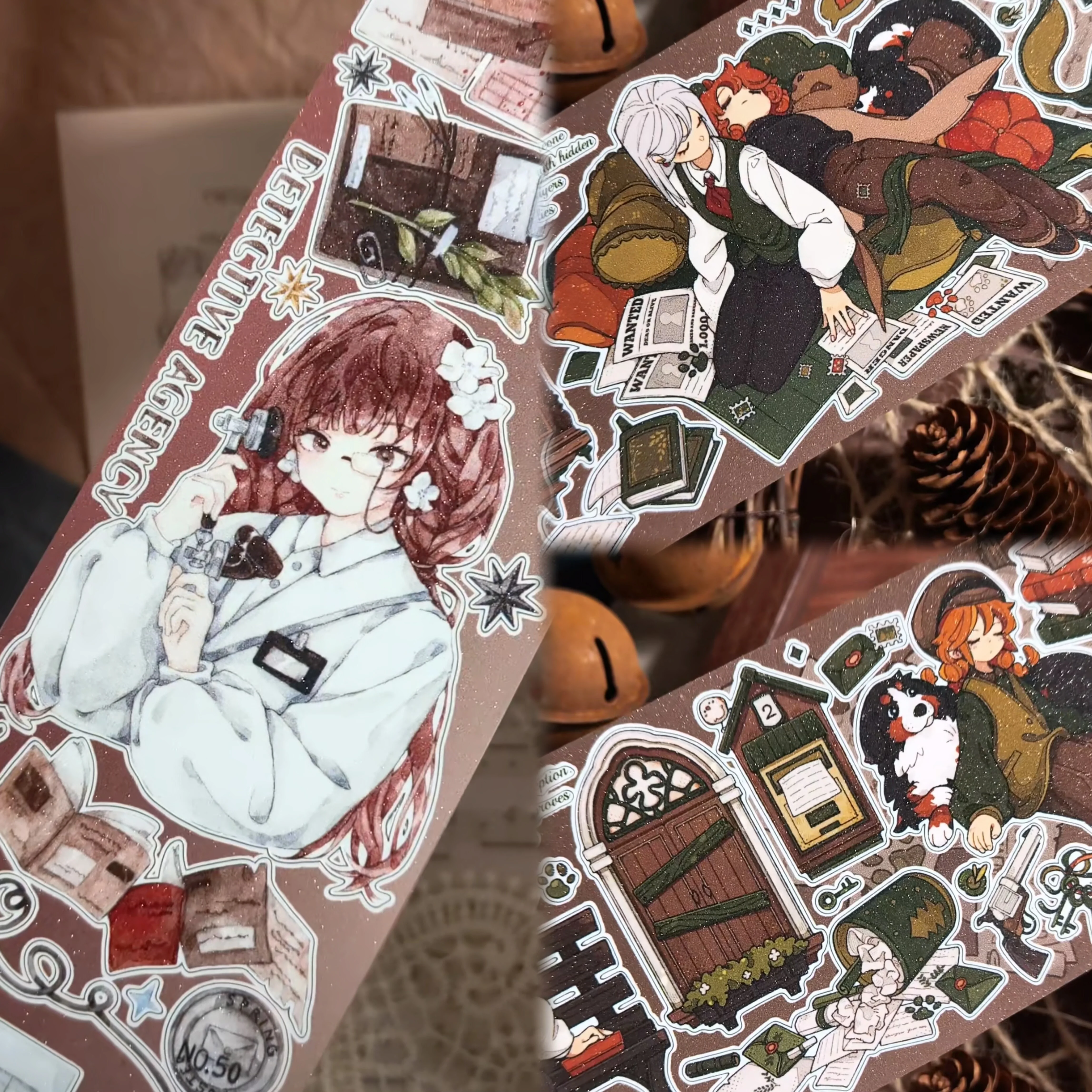 

1 Loop Washi Pet Tape Shiny Cute Girls Small Things Girl Detective Custom 3.11