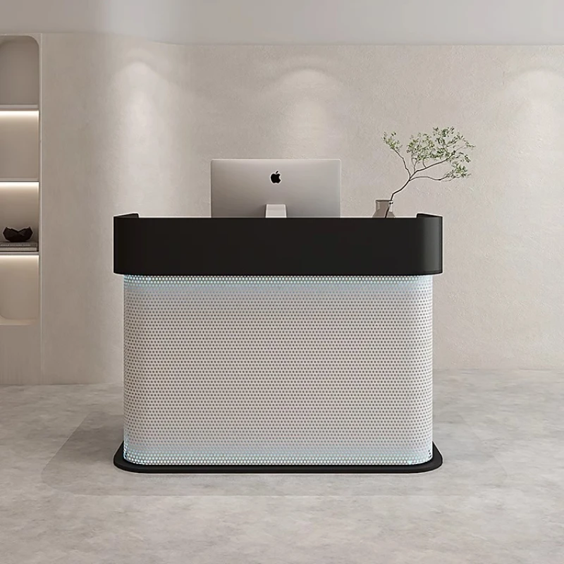 

High-quality Nordic Modern Originality Reception Desks Counter Luxury Beauty Salon Cabinet Church Podium Office Furniture