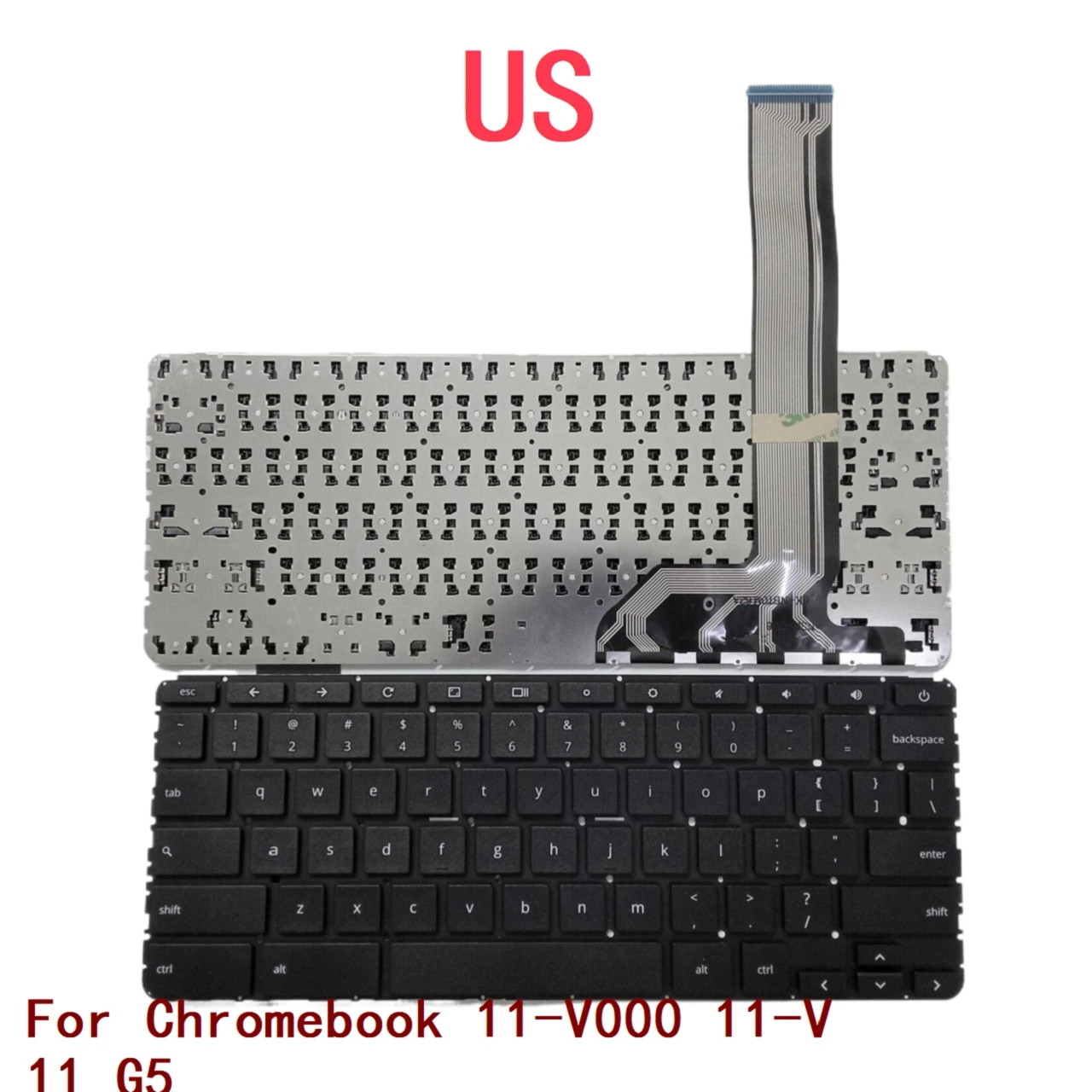 

New US Laptop Chromebook Keyboard For HP Chromebook 11-V000 11-V 11 G5 Notebook PC Replacement