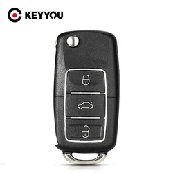 KEYYOU 1PCS Modified Version For Volkswagen VW Golf 4 5 6 7 Jetta Passat CC Tiguan Polo Beetle Skoda Flip Remote Car Key Shell