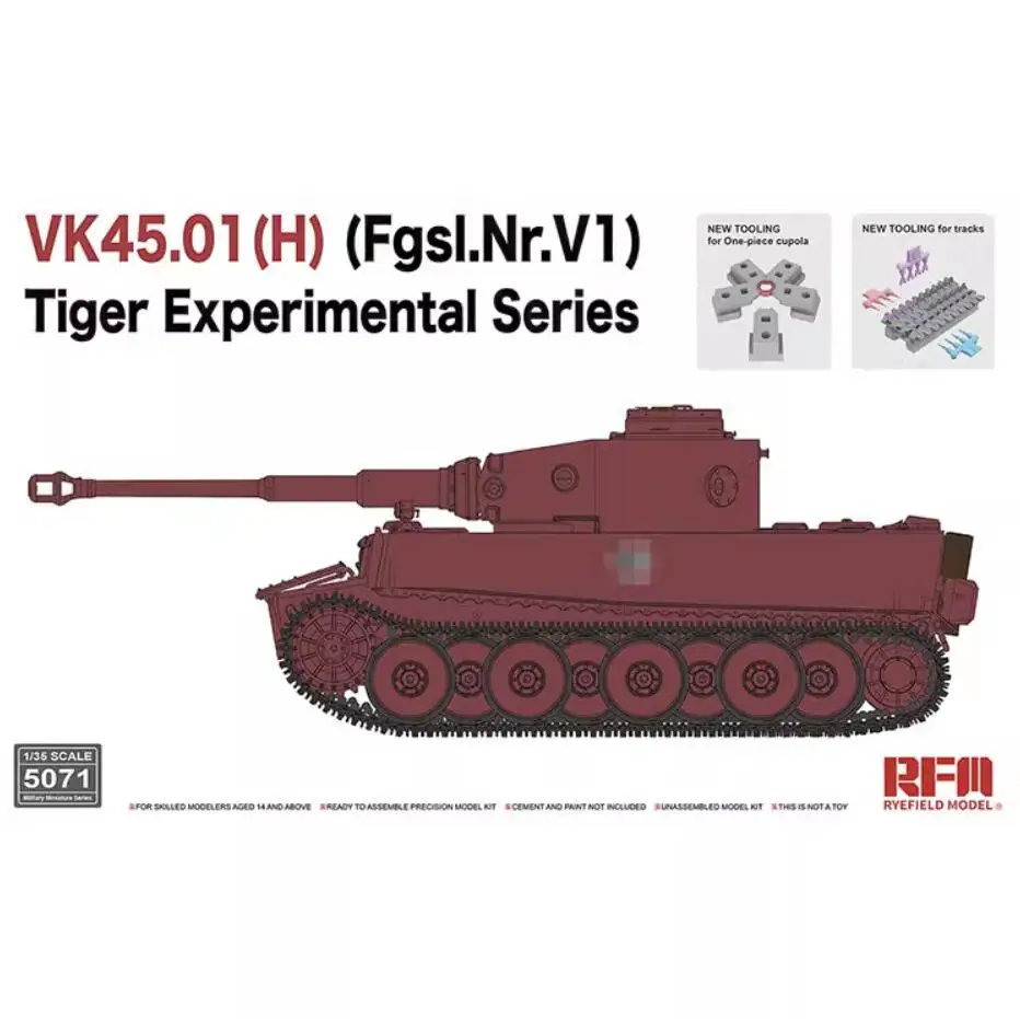 

[Ryefield Model] RFM RM-5071 1/35 VK45.01(H)(Fgsl.Nr.V1)Tiger Experimental Series